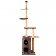 Kakei Cat tree Tower Furniture Scratcher Multi Level QQ80429-1 60*50*253 Grey