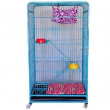 kakei Cat cage villa Multi layer Blue color - 1.3 78*49*140h cm