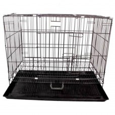 KAKEI cage foldable crate with plate black 92*56*63 cm XL size