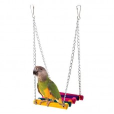 Bird Toy platform stand perch with metal leash LN-015 11*10 cm