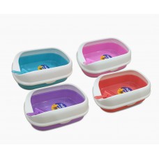 Pado Curved Cat Litter Tray With Scoop-41x31x14 cm