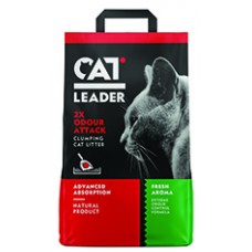 GEOHELLAS CAT LEADER 2 x ODOUR ATTACK FRESH CLUMPING CAT LITTER-FRESH AROMA-5 KG