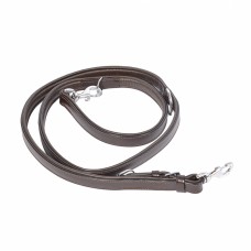 Duvo+ Metal Leather Duo Leash Dark Brown [100-200cm/22mm](5001167)