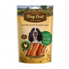 Dog Fest Chicken fillet on a chewy stick for adult dogs - 90g (3.17oz) dog treats