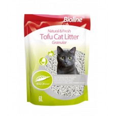 Bioline Natural And Fresh Tofu Cat Litter Granular Raw Flavor[Flushable]-6L