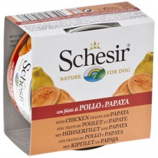 Schesir Chicken fillets with Papaya For Dog 150g [C370] 150G
