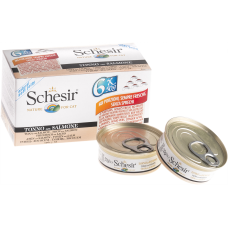SCHESIR CAT MULTIPACK CAN TUNA WITH SALMON 50GM6X1 (C125)