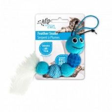 All For Paws FEATHER SNAKE - BLUE cat toy