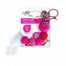 All For Paws FEATHER SNAKE - PINK cat toy