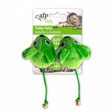 All For Paws TINKLY TWINS - GREEN cat toy