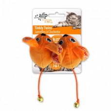 All For Paws TINKLY TWINS - ORANGE cat toy