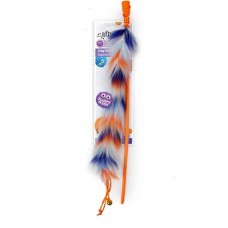 All For Paws LONG FLUFF WAND - ORANGE cat toy