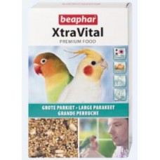 Beaphar XTRAVITAL LARGE PARAKEET FEED 500G (NEW FORMULA) bird item food