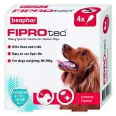 Beaphar FIPROTEC FOR MEDIUM DOG - 4 PIPETTES