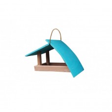 Wood-Zoo HOUSE/FEEDER WAVE LARGE BLUE bird item
