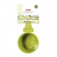 ZOLUX RODENT CAGE PLASTIC FEEDER - GREEN 300ML