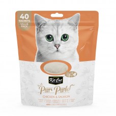Kit Cat Purr Puree Chicken & Salmon (40 Sachets Value Pack)