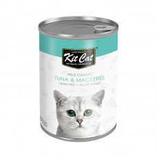 Kit Cat Wild Caught Tuna with Mackerel Canned Cat Food 400g