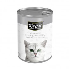 Kit Cat Wild Caught Tuna with Whitebait Canned Cat Food 400g