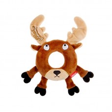 Gigwi Plush Friendz Deer with Foam Rubber Ring and Squeaker