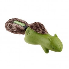 Gigwi Forestail Squirrel Push to Mute with Plush Tail (Green)
