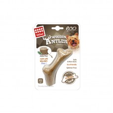 Gigwi Dog Chew Wooden Antler with Natural Wood and Synthetic Material XS