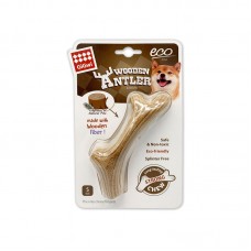 Gigwi Dog Chew Wooden Antler with Natural Wood and Synthetic Material S