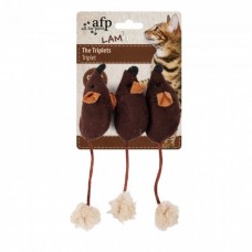 ALL FOR PAWS LAMBSWOOL THE TRIPLETS - BROWN