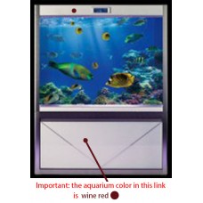 Kakei BDB-1200 large aquarium fish tank glass wine red color bottom filter sump filter 120*40*H155cm 