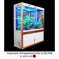 Kakei BDG-1200 large aquarium fish tank glass wine red color bottom filter sump filter 120*40*H155cm 
