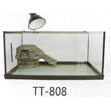KWZONE SMALL ANIMAL ITEMS TURTLE ITEMS KW GLASS TURTLE TANK WITH RL101